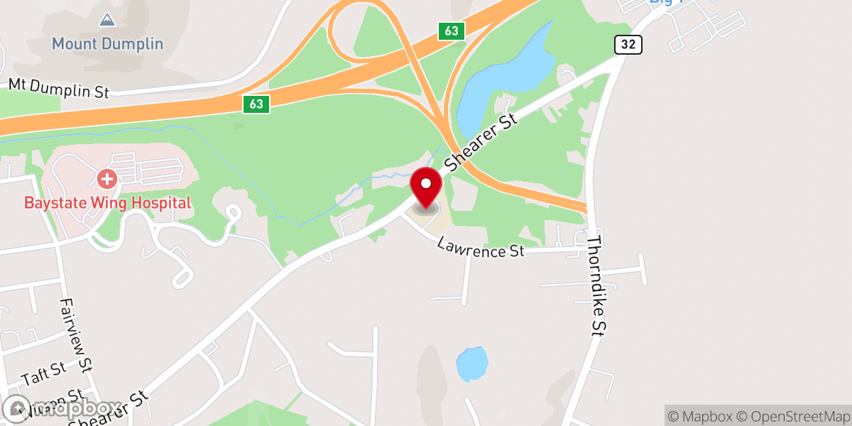 Map showing location of Faith Baptist Church