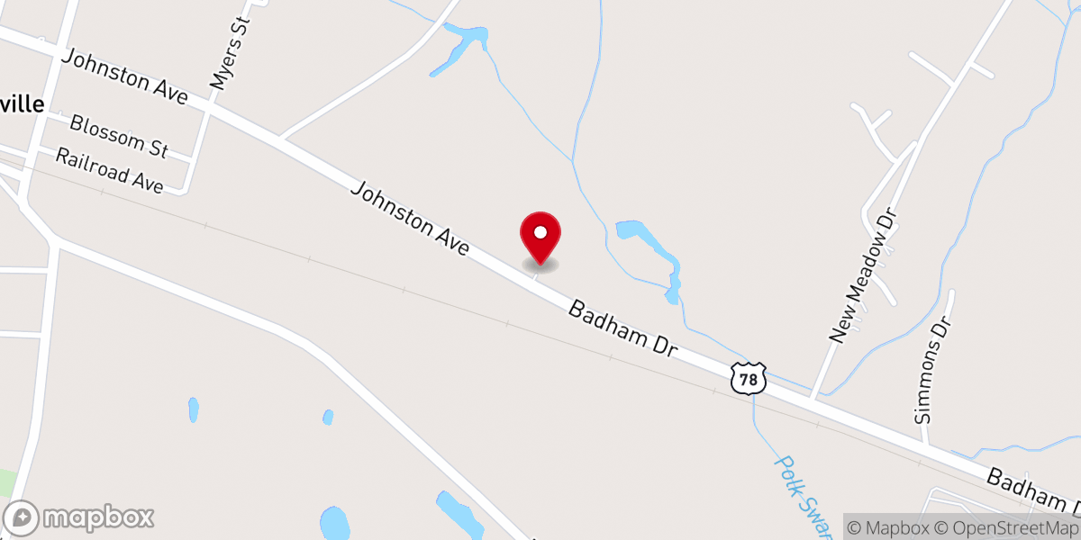 Map showing location of St Phillip Christian Church
