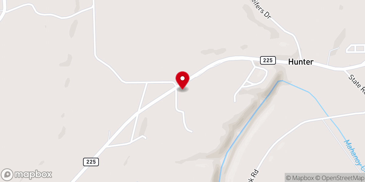 Map showing location of Bible Holiness Church Parsonage