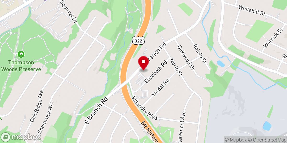 Map showing location of Mount Nittany United Methodist Church