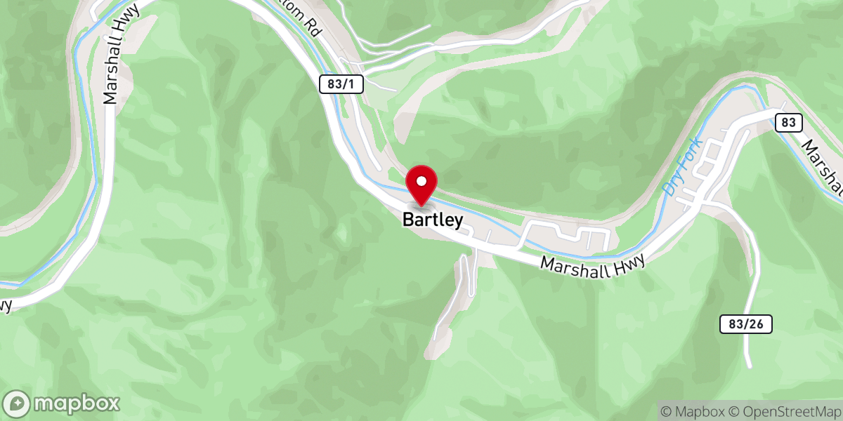 Map showing location of Fletcher-Stacey Chapel
