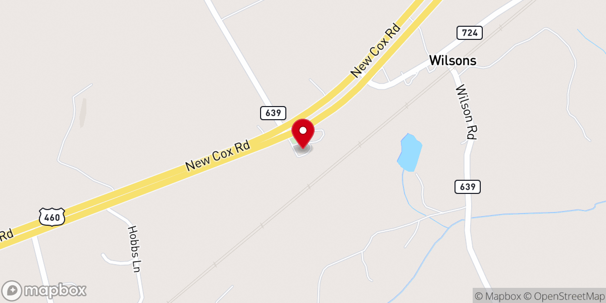 Map showing location of Grace United Methodist Church
