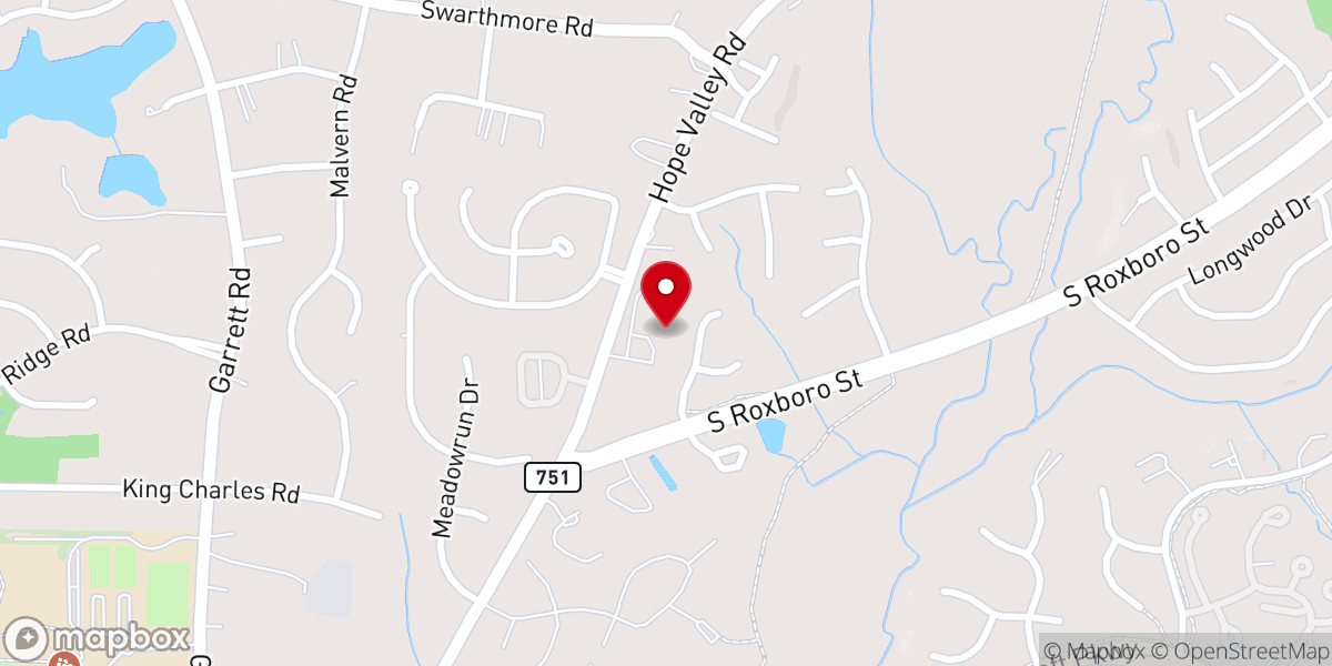 Map showing location of Christ the King Church