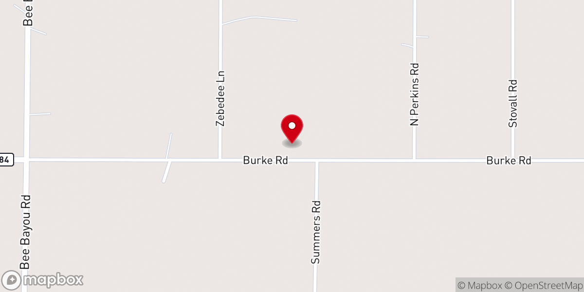 Map showing location of Zebedee Church