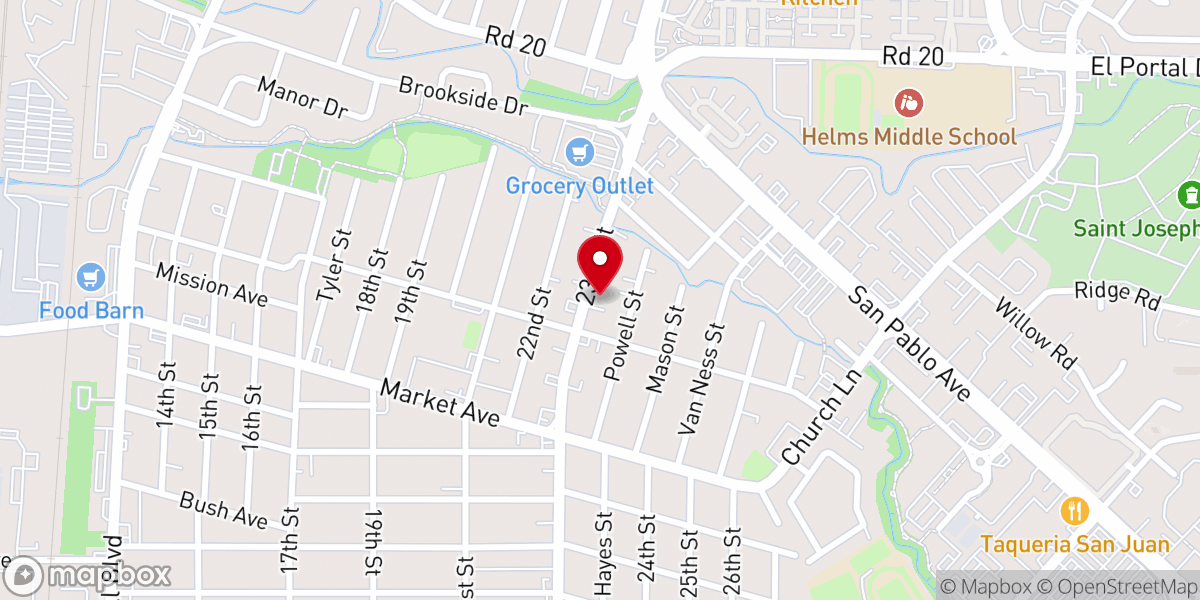 Map showing location of Igreja Universal