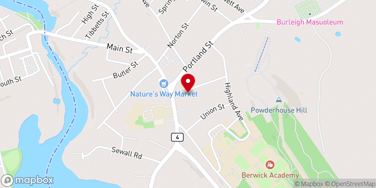 Map showing location of Bible Speaks-South Berwick