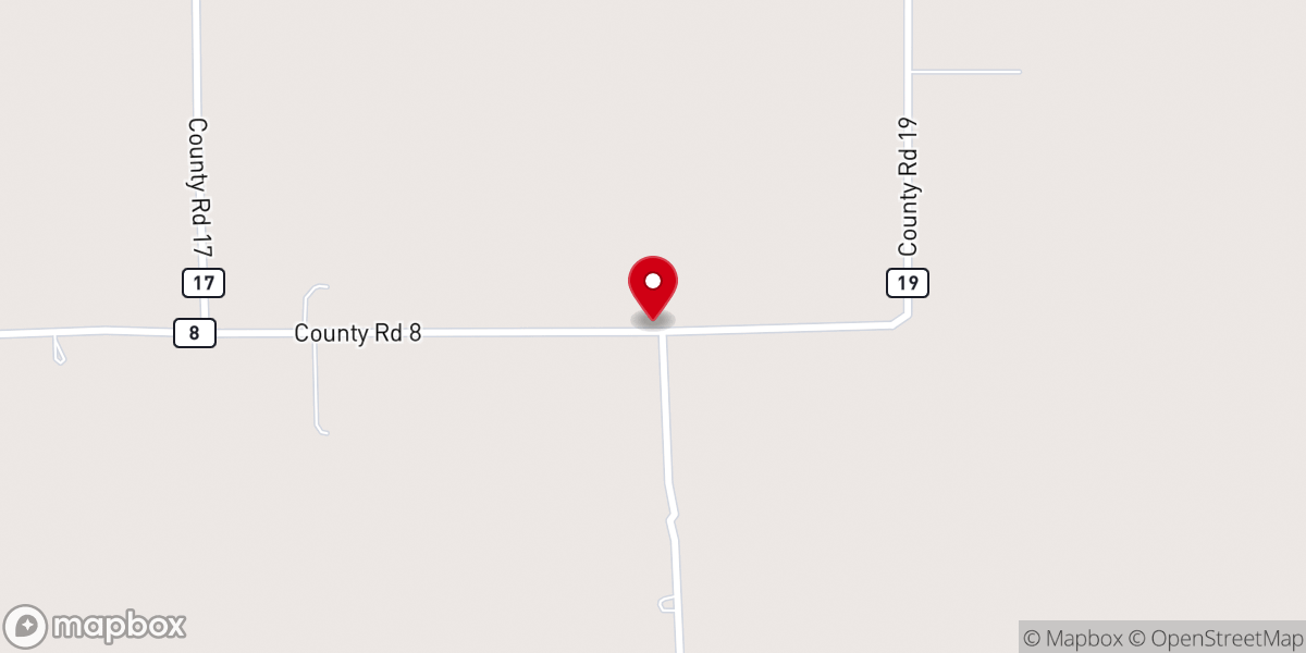 Map showing location of Pleasant Chapel Church