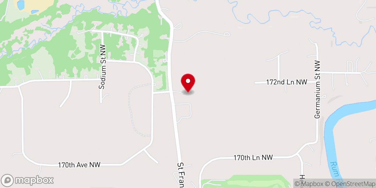 Map showing location of New Life Church