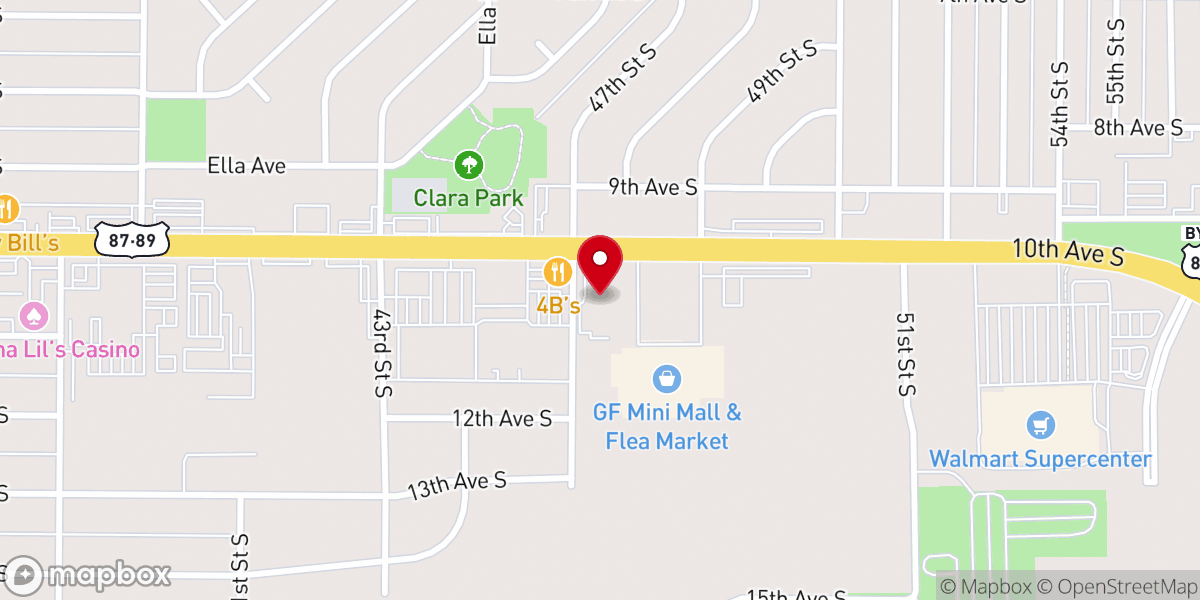 Map showing location of Antioch Church