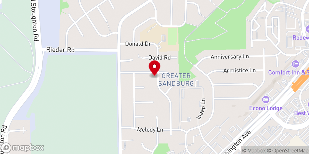 Map showing location of St Paul AME Parsonage