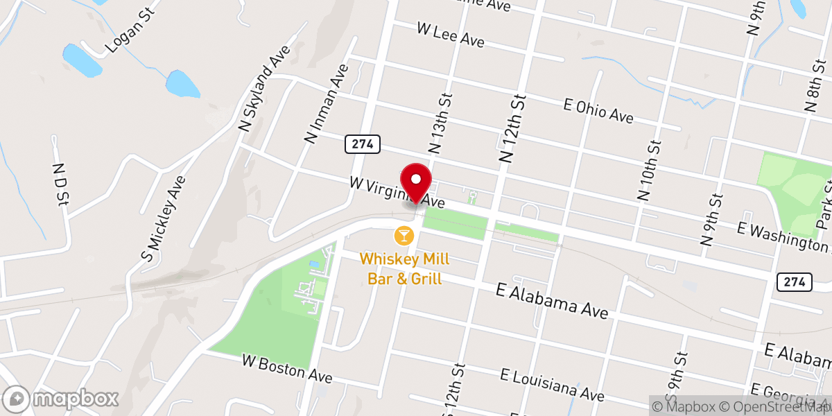 Map showing location of King James Baptist Church