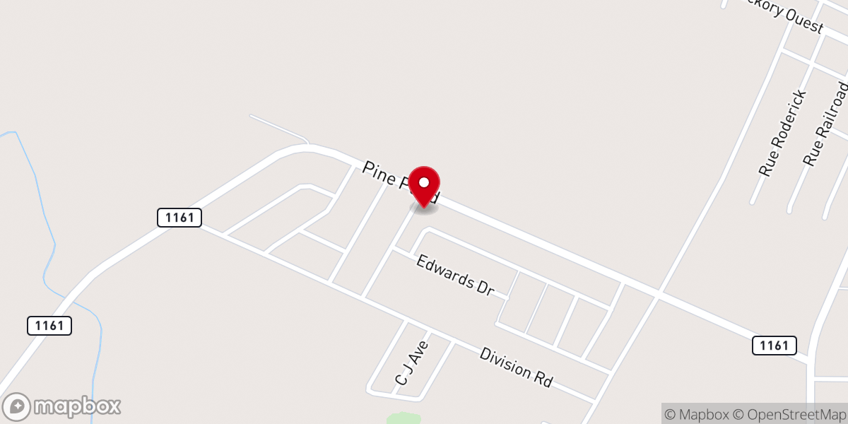 Map showing location of Mt Pilgrim Baptist Church