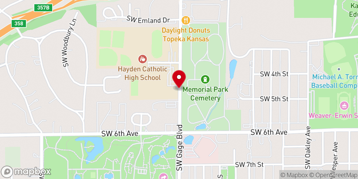 Map showing location of St Joseph's Church Chapel