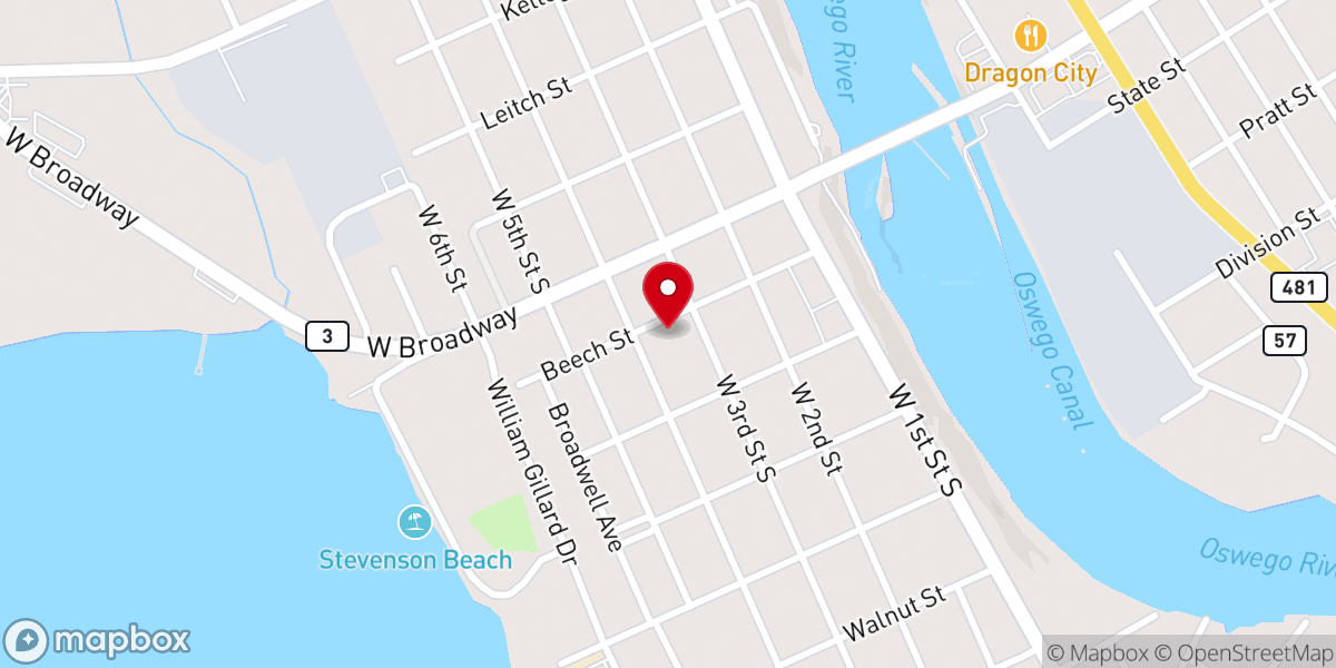 Map showing location of Saint Michael's Roman Catholic Church