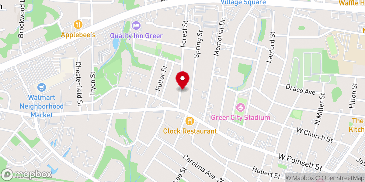 Map showing location of Calvary Missionary Baptist Church