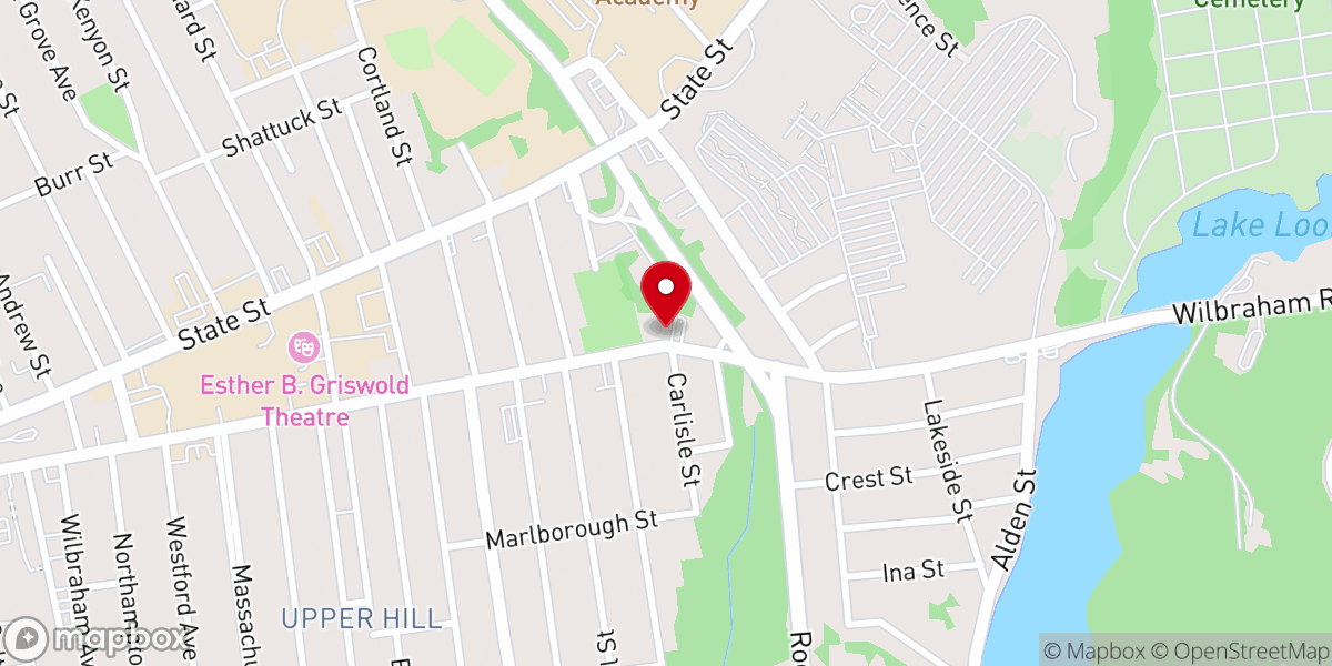 Map showing location of Trinity Evangelical Lutheran Church