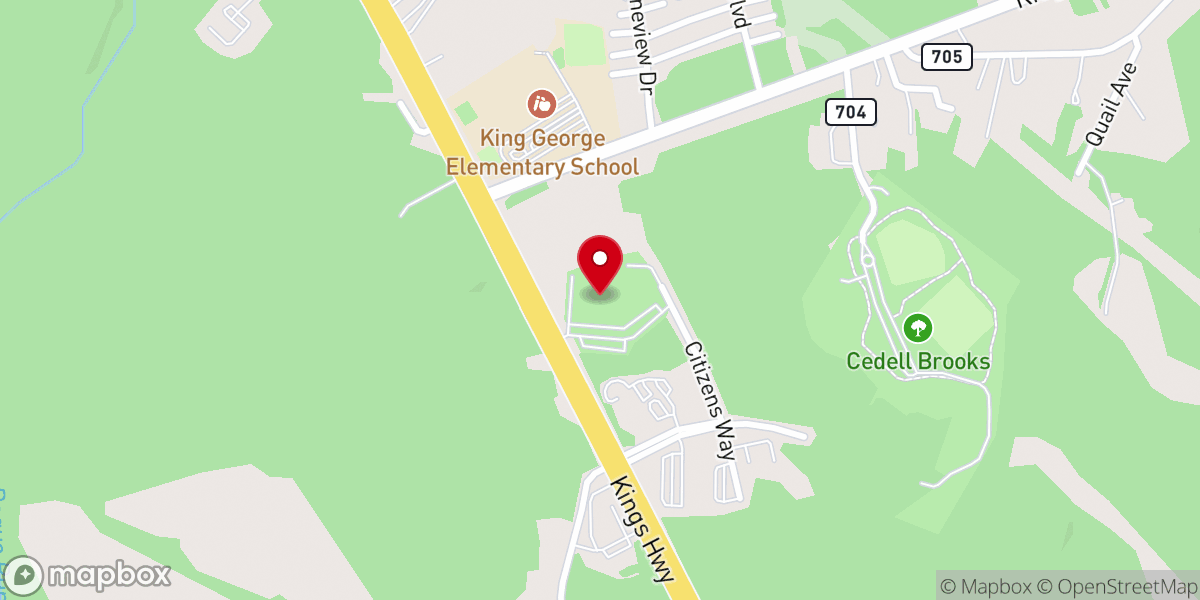 Map showing location of Grace Presbyterian Church