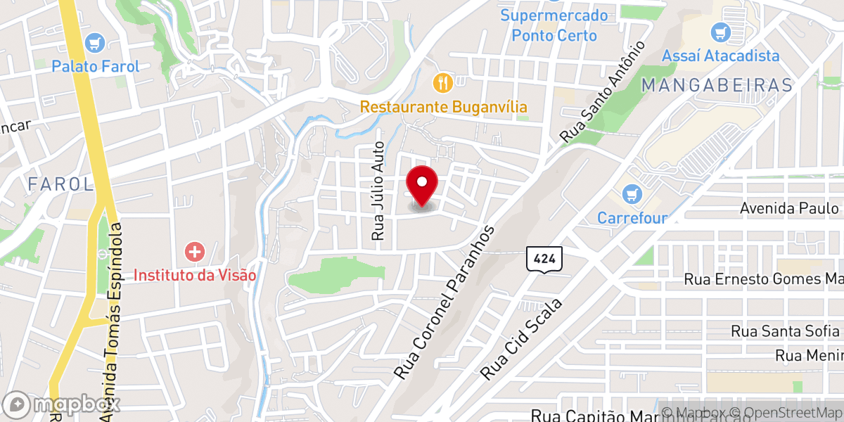 Map showing location of Igreja Evangélica Ministério Reviver