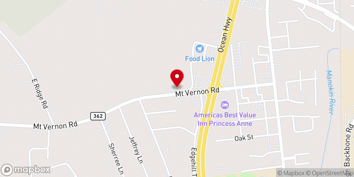 Map showing location of Trinity Full Gospel Fellowship