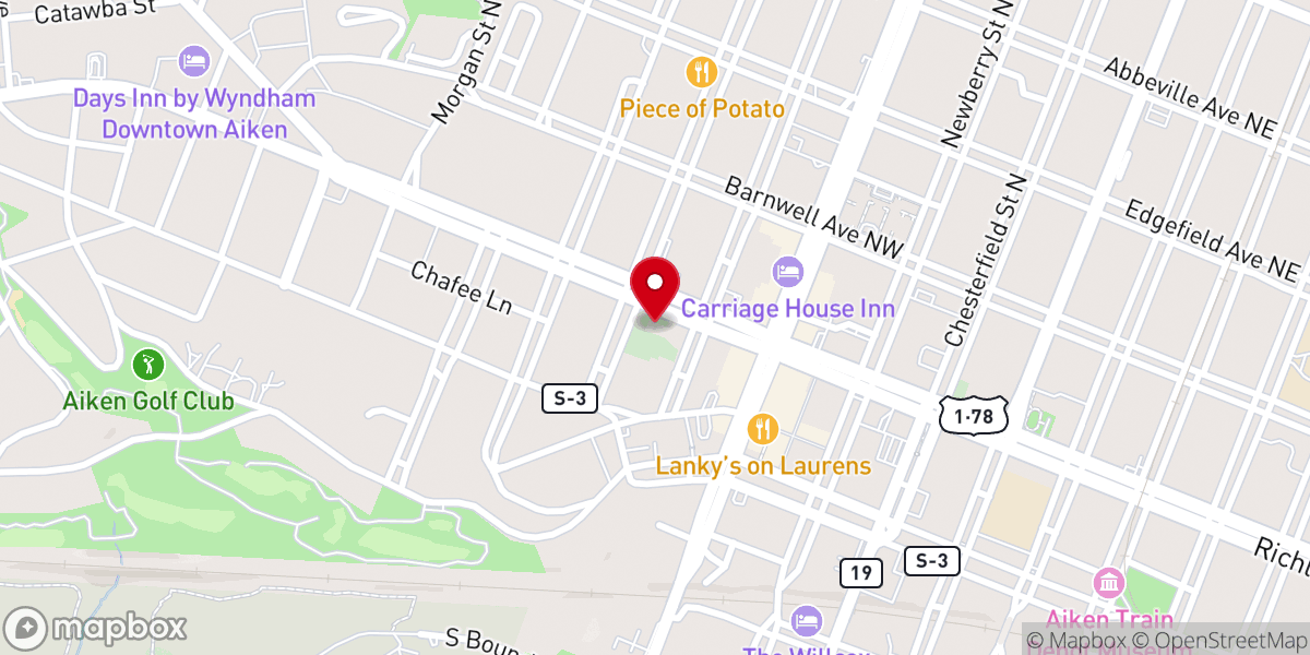 Map showing location of St. Thaddeus Episcopal Church
