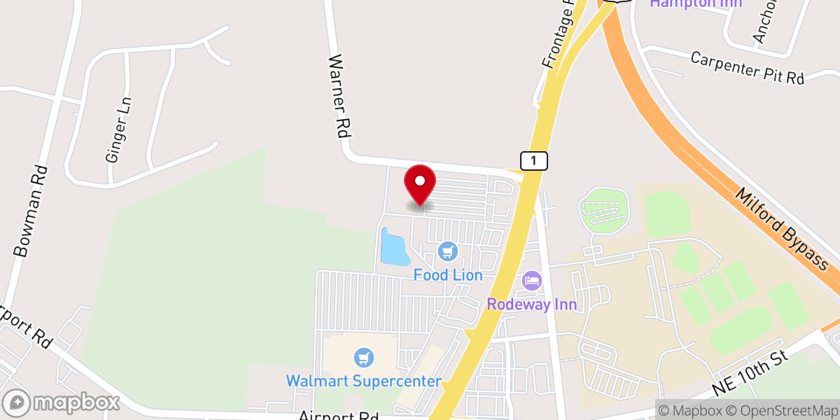Map showing location of UNITED Church | Milford Campus