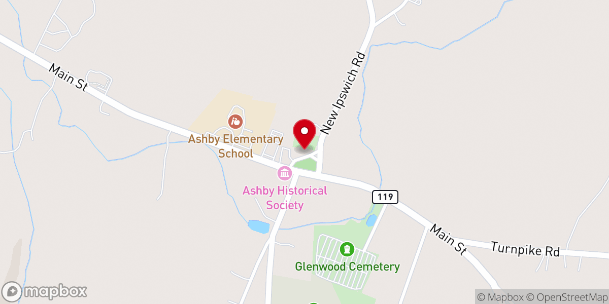 Map showing location of First Parish Church, Unitarian Universalist