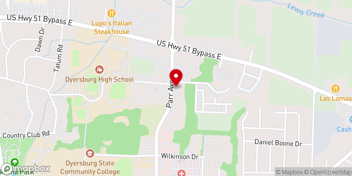 Map showing location of Grace Methodist Church