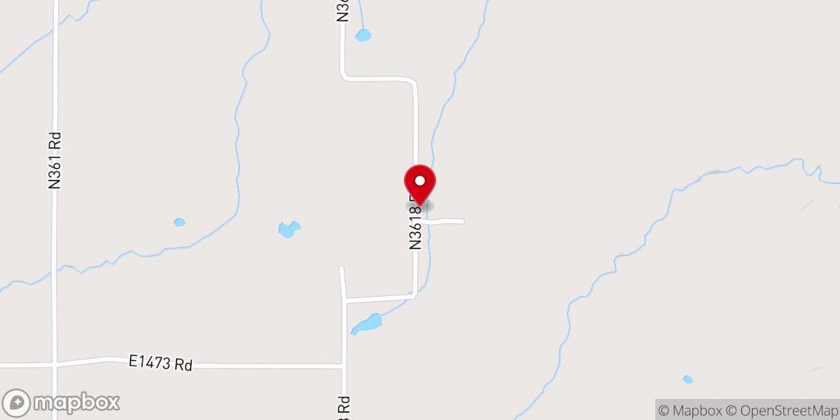 Map showing location of Cedar Grove Church