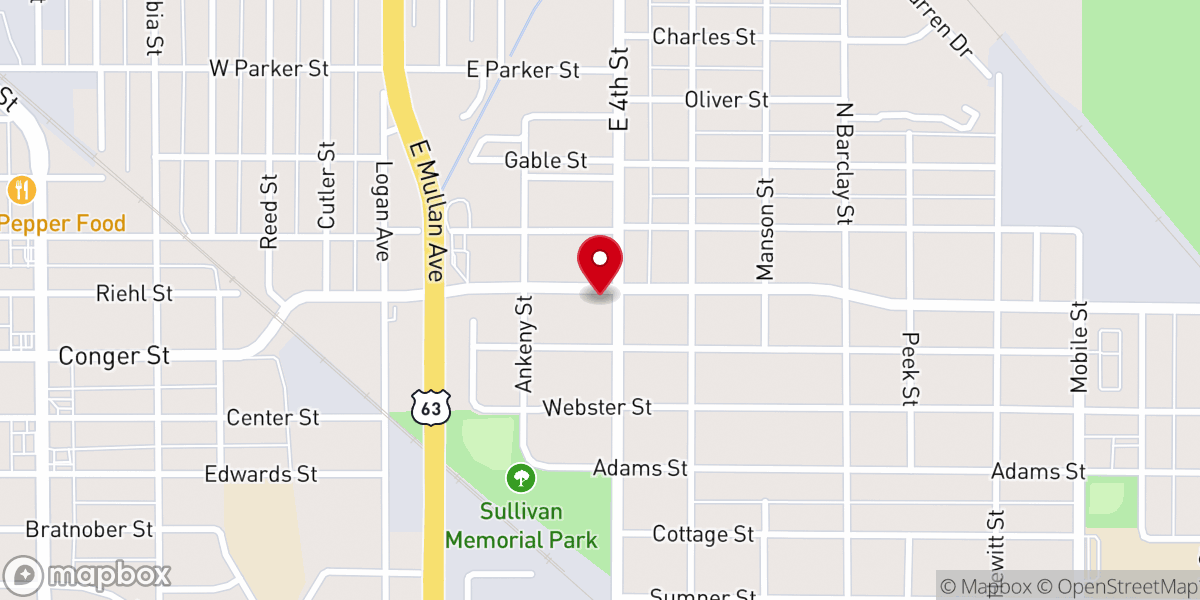 Map showing location of Jehovahs Spanish Christian Church