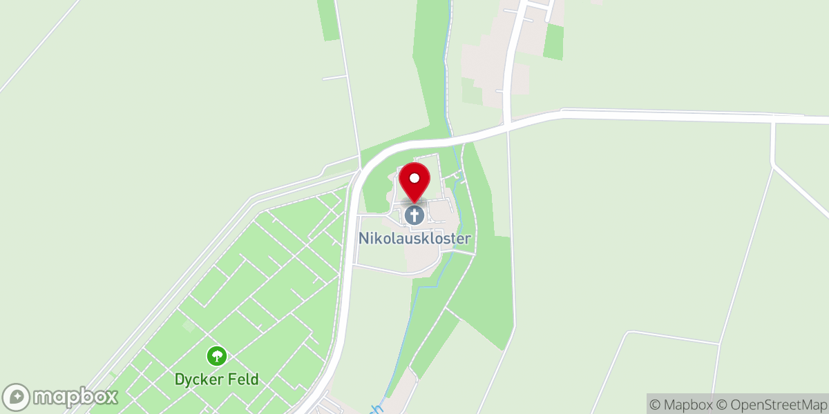 Map showing location of Nikolauskloster