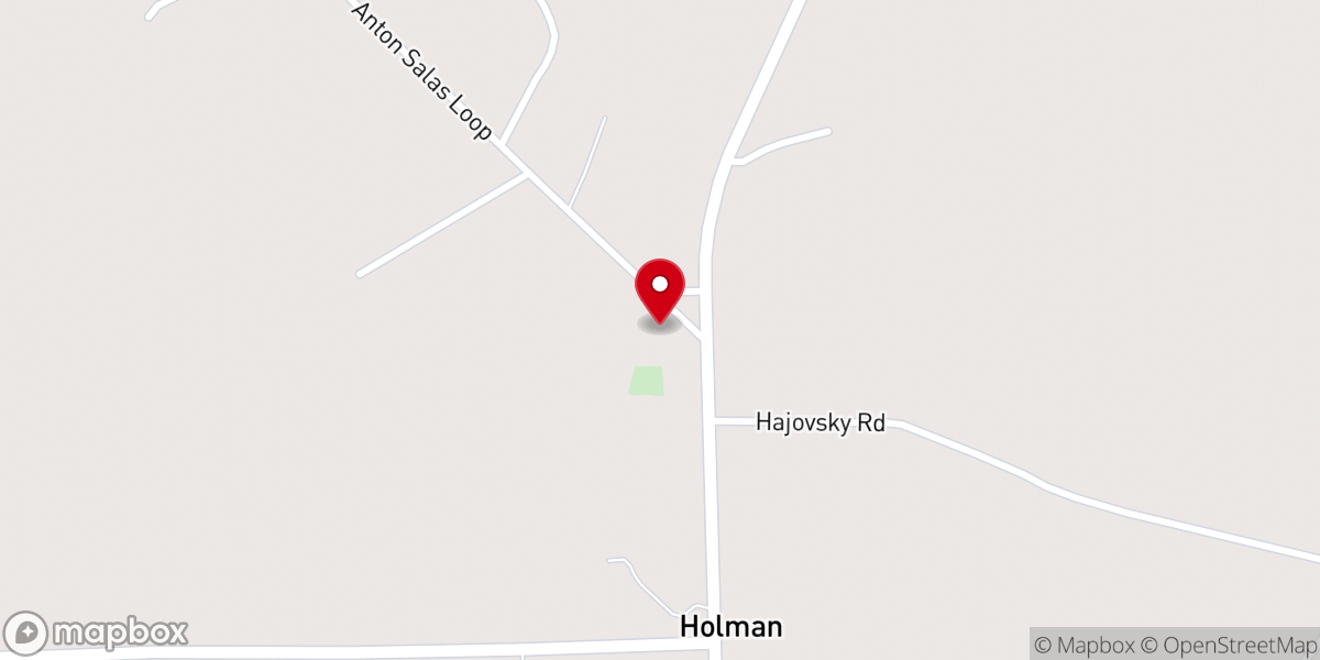 Map showing location of St. Wenceslaus Catholic Church (Holman)