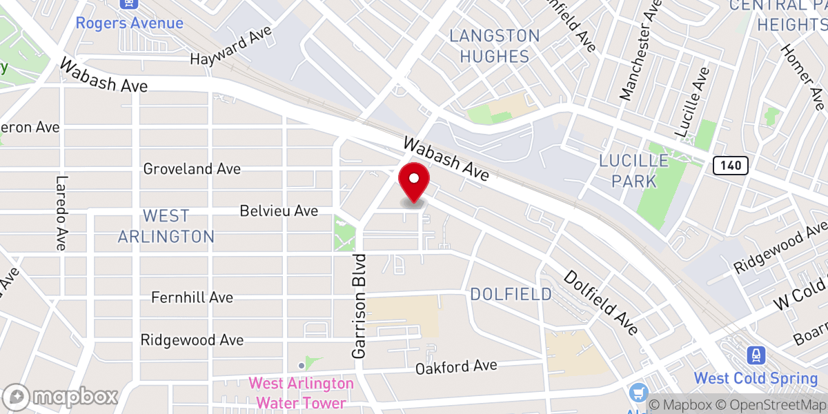 Map showing location of Sweet Hope Free Baptist Church