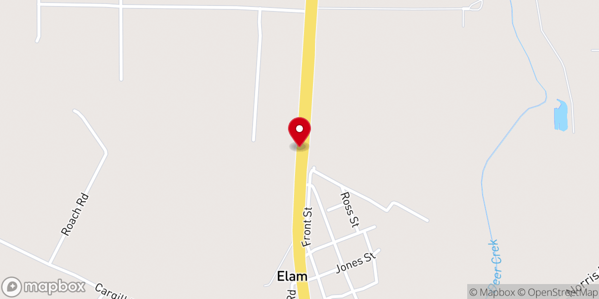 Map showing location of Mt Pleasant Baptist Church