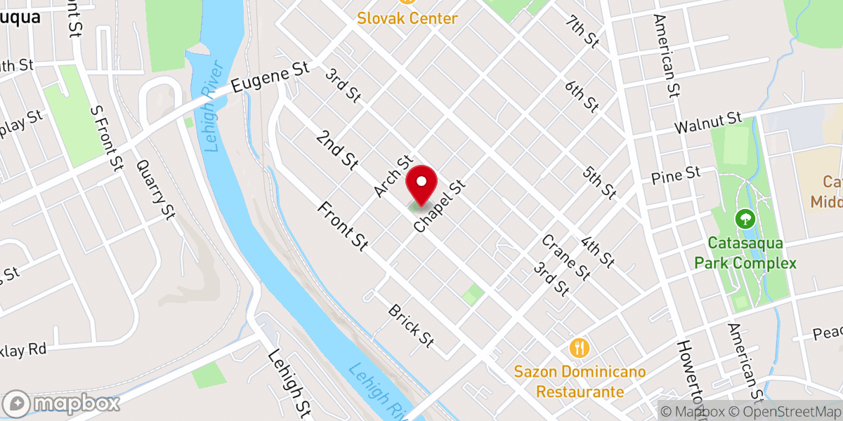 Map showing location of St. Lawrence Martyr R.C. Church
