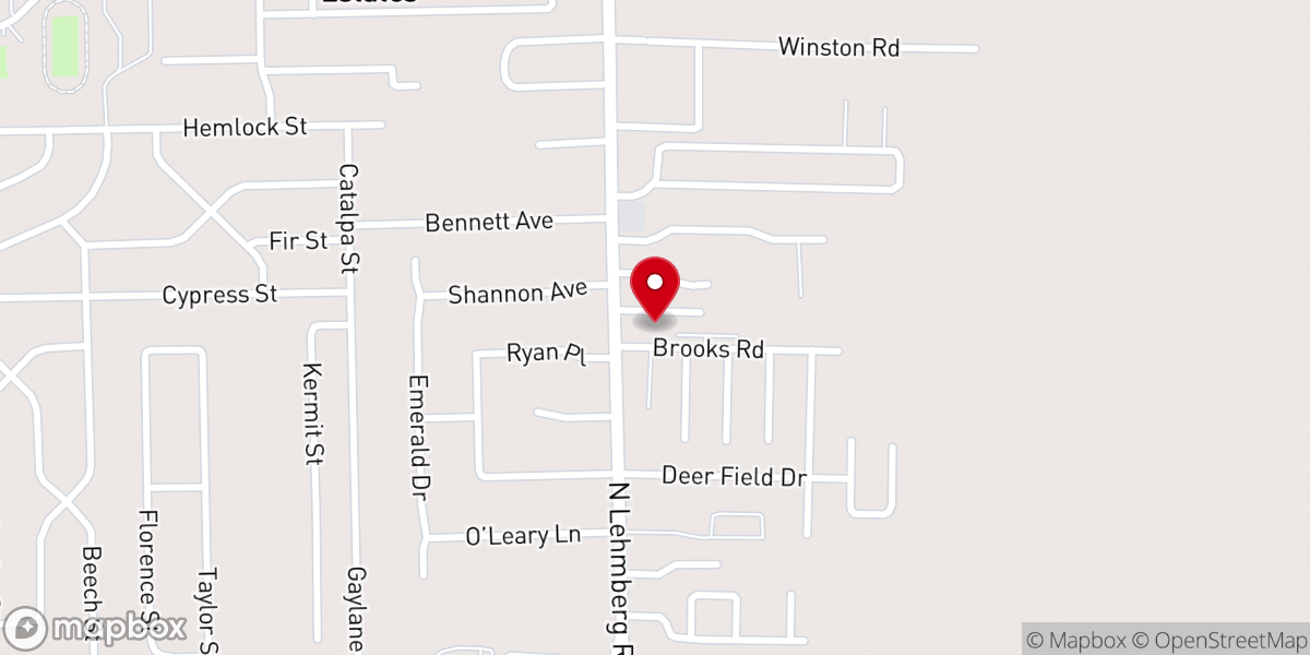 Map showing location of Columbus Seventh-Day Adventist