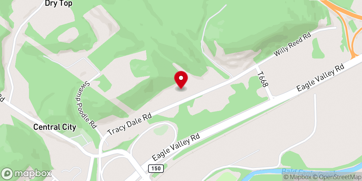 Map showing location of Tabernacle of the Living God