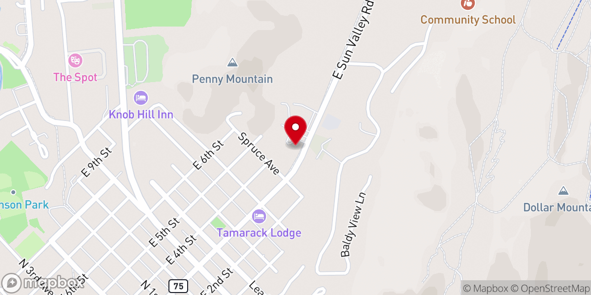 Map showing location of Our Lady of the Snows Catholic Church