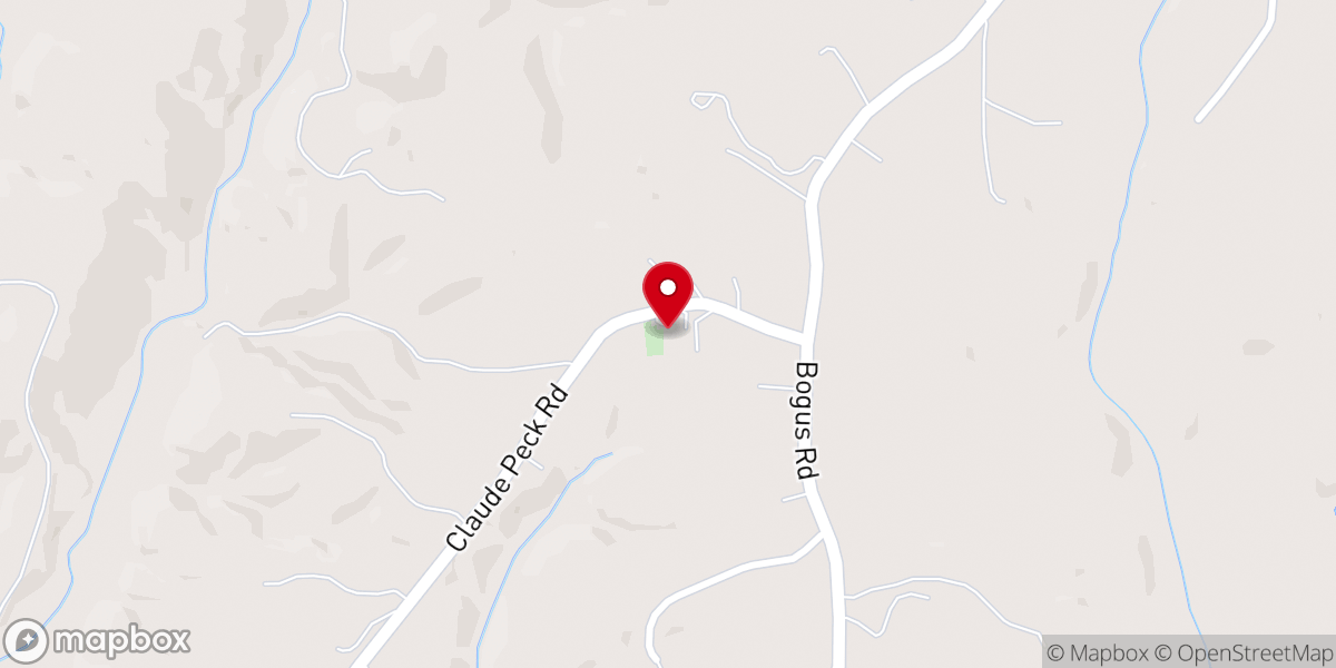 Map showing location of Straightway Baptist Church