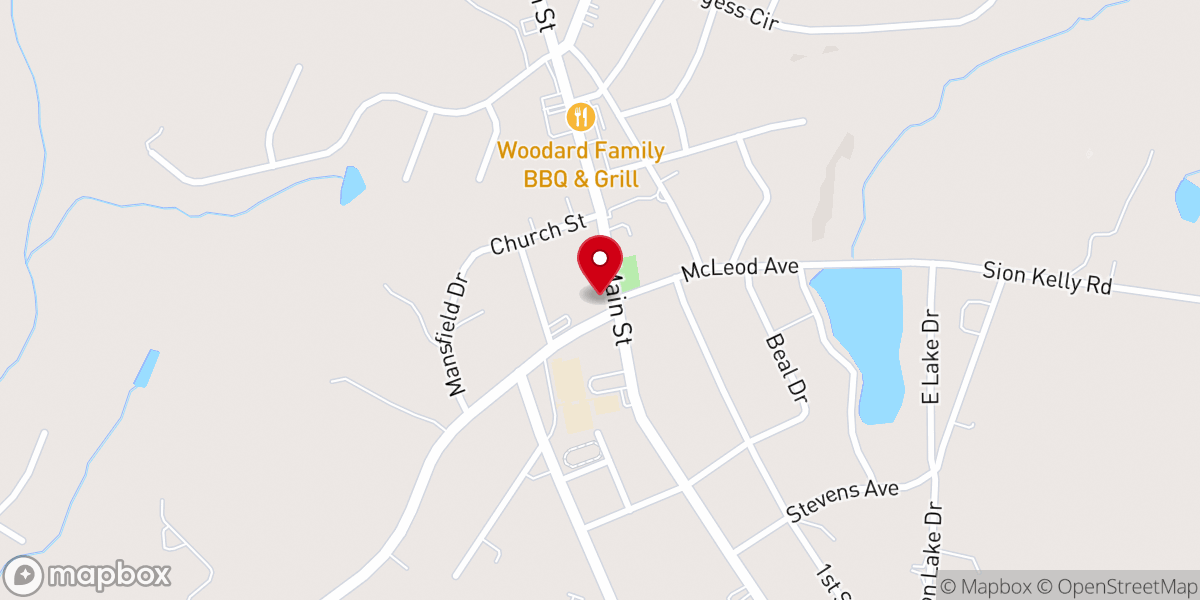 Map showing location of Broadway Presbyterian Church