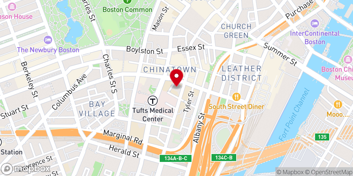 Map showing location of St. James Church