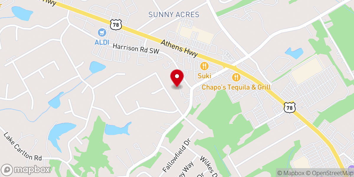 Map showing location of Corridor Church of Christ