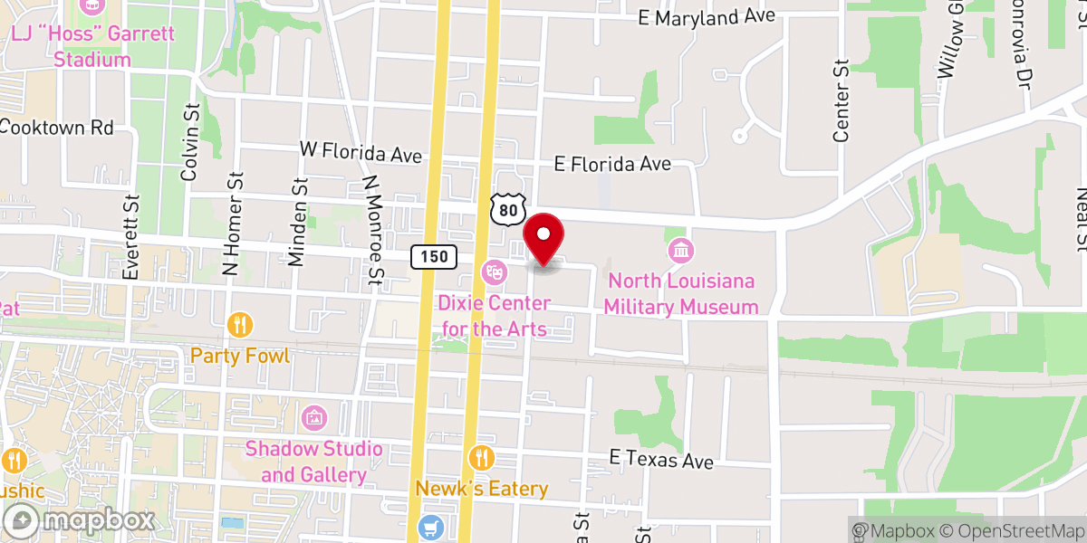 Map showing location of Presbyterian of Pines