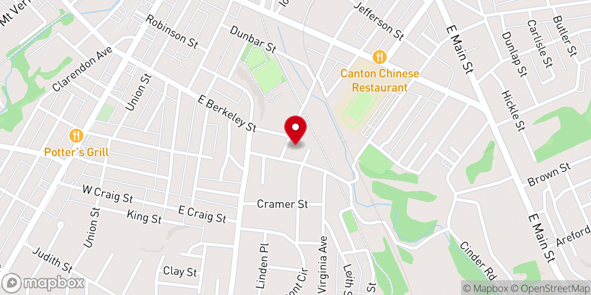 Map showing location of Grace Community Church