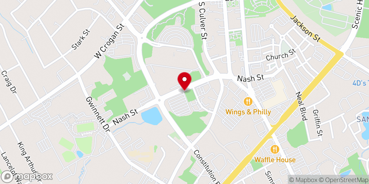Map showing location of Atlanta Christian Brethren Assembly Inc