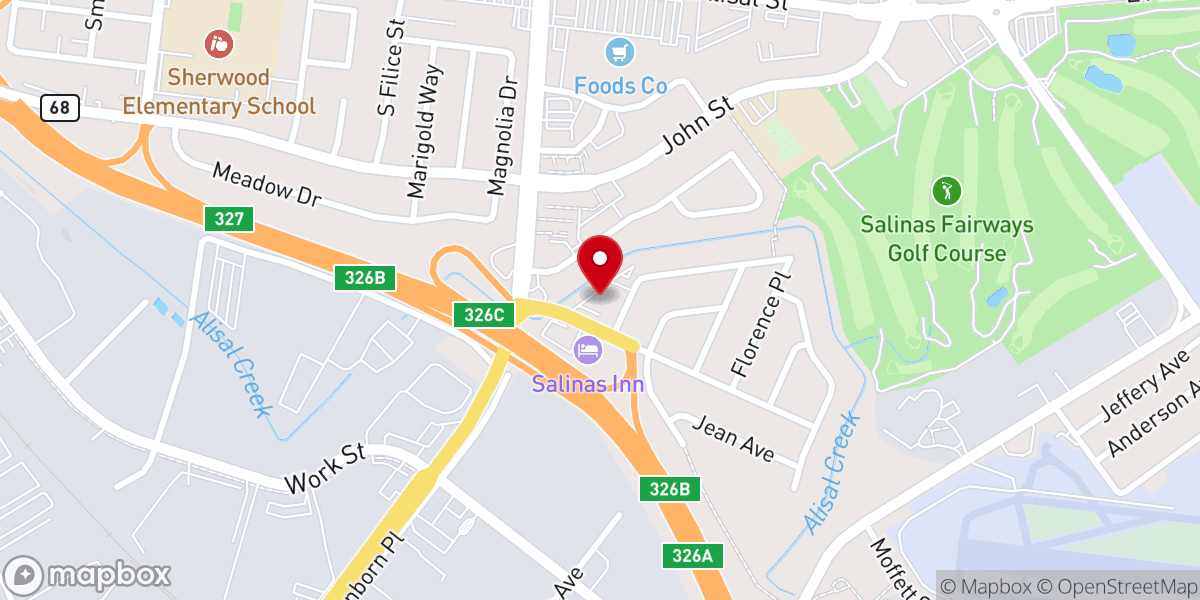 Map showing location of Life Church Assemblies of God