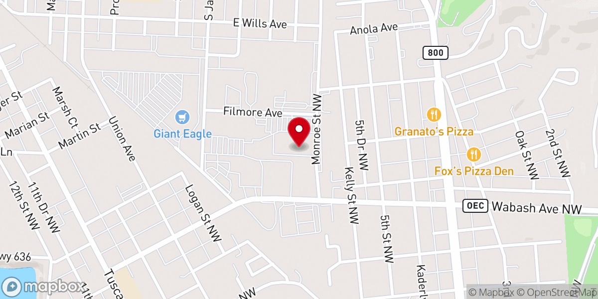 Map showing location of Monroe Centre
