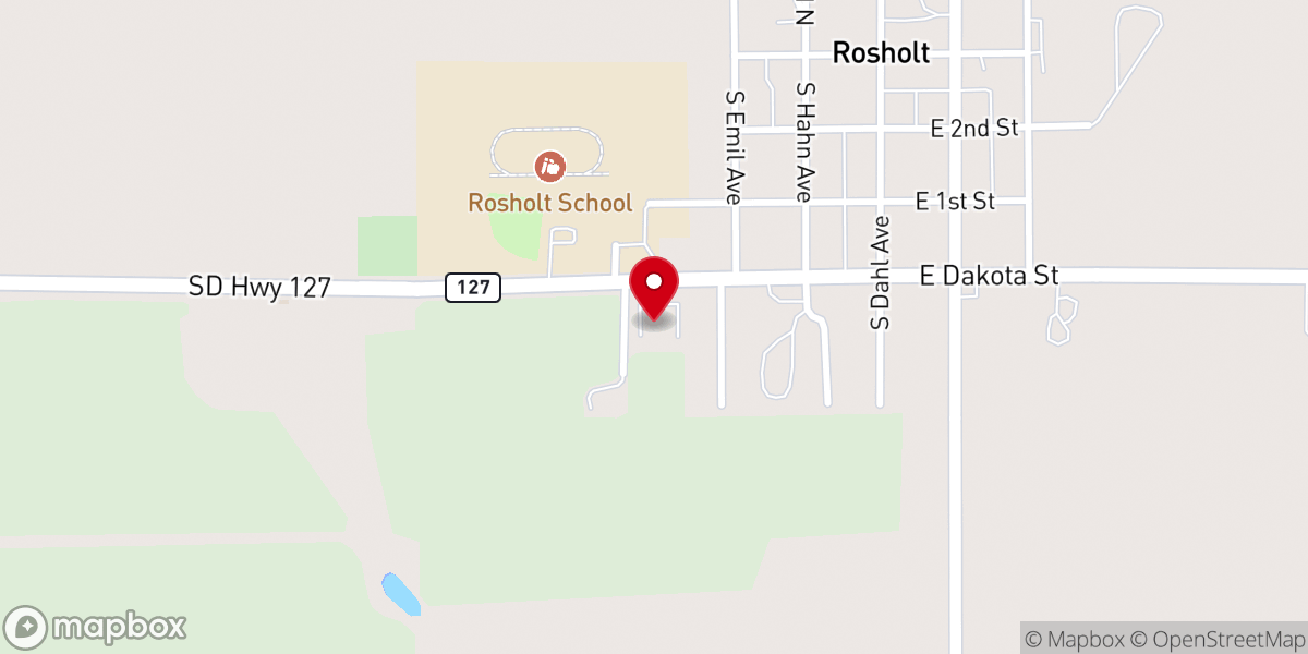 Map showing location of St. John the Baptist Catholic Church