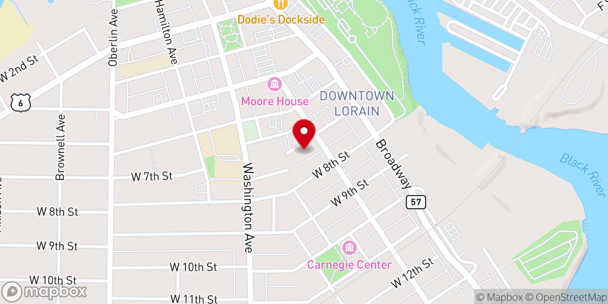 Map showing location of St Mary Catholic Church