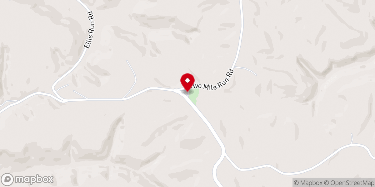 Map showing location of Mount Liberty Church
