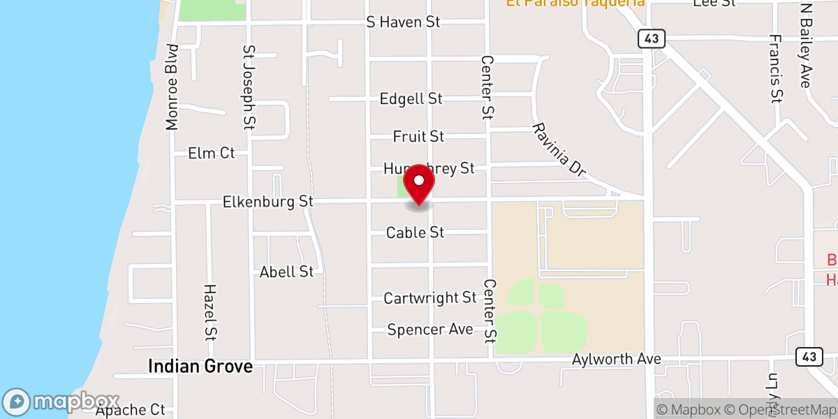 Map showing location of Resurrection Life Ministries
